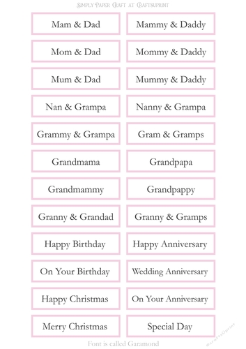 Alternative Older Relatives Sentiment Sheet 18