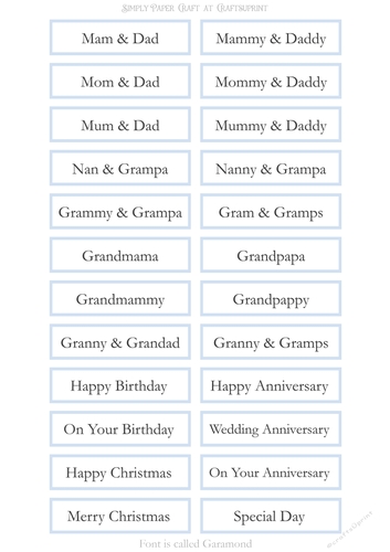 Alternative Older Relatives Sentiment Sheet 19