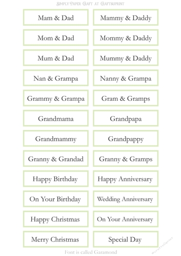 Alternative Older Relatives Sentiment Sheet 22