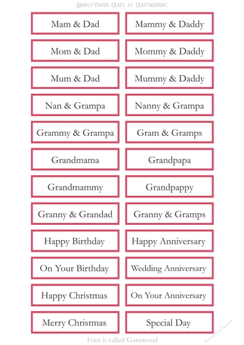 Alternative Older Relatives Sentiment Sheet 24