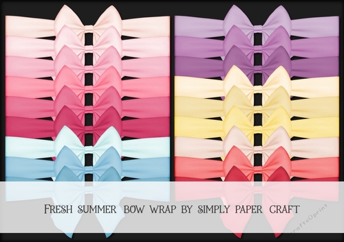 Fresh Summer Bow Wrap PNG