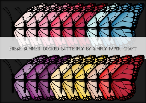 Fresh Summer Butterfly Docked PNG