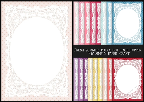 Fresh Summer Polka Dot Lace Topper JPG