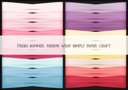 Fresh Summer Ribbon Wrap PNG