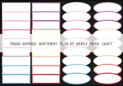 Fresh Summer Sentiment Tile PNG