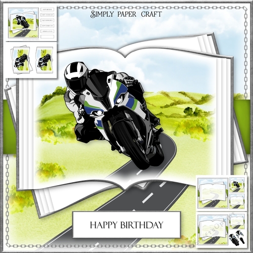 Motorbike Open Book