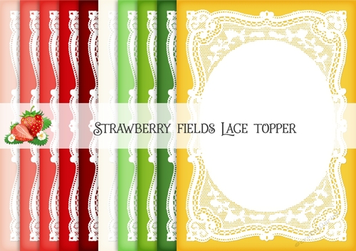 Strawberry Fields Lace Topper