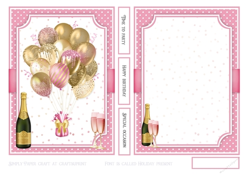 Celebration Balloons 7x5 No1