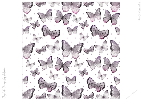 Sweet Butterflies 8x8 inch No3