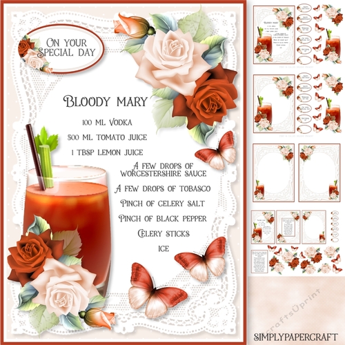 Lace and Roses 69 Bloody Mary Cocktail