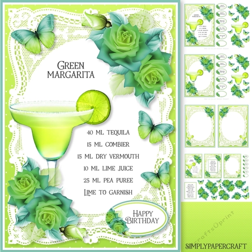 Lace and Roses 74 Green Margarita Cocktail