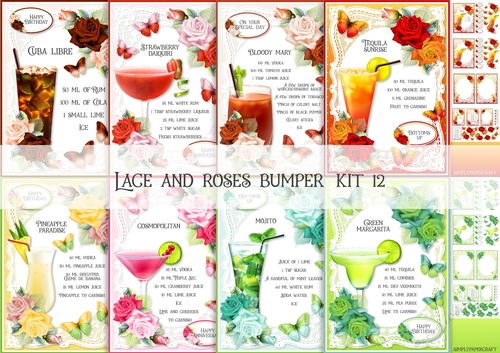 Lace and Roses Bumper Kit 12