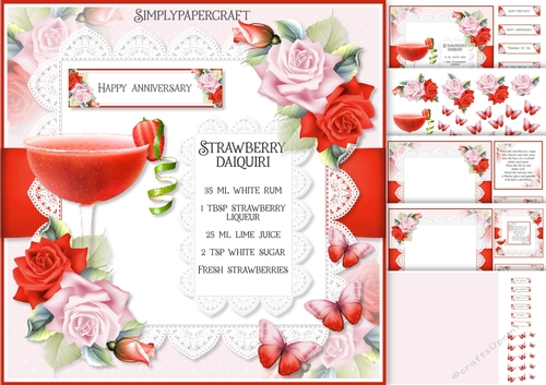Strawberry Daiquiri Cocktail Mini Kit