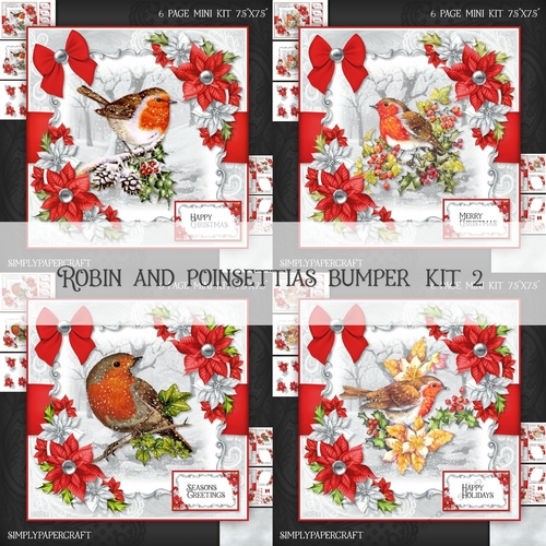 Robin and Poinsettias Bumper Kit 2