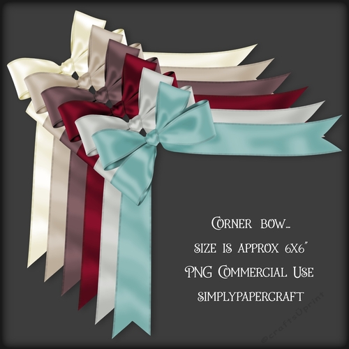Cherry Cupcake Corner Bow PNG