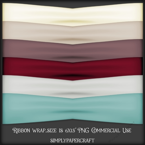 Cherry Cupcake Ribbon Wrap PNG