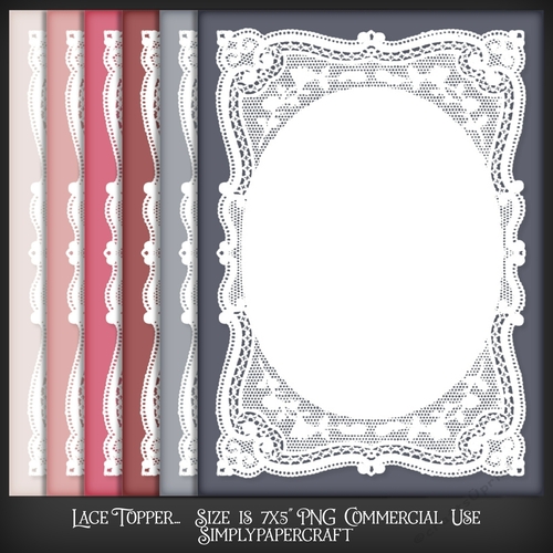 Flamingo Lace Topper