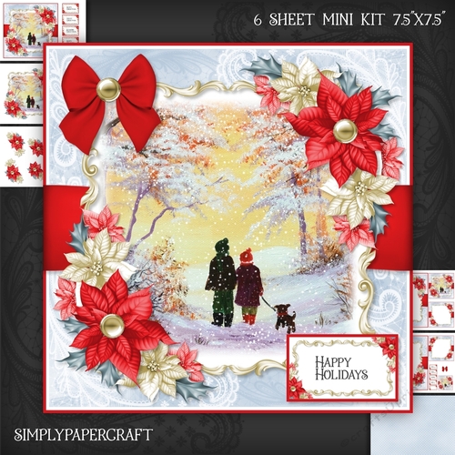 People and Poinsettias Mini Kit 4