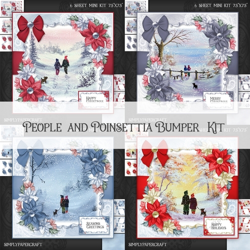 People and Poinsettias Bumper Kit