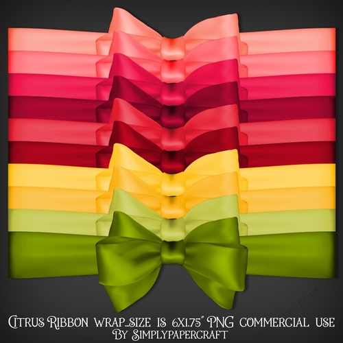 Citrus Ribbon Bow Wrap