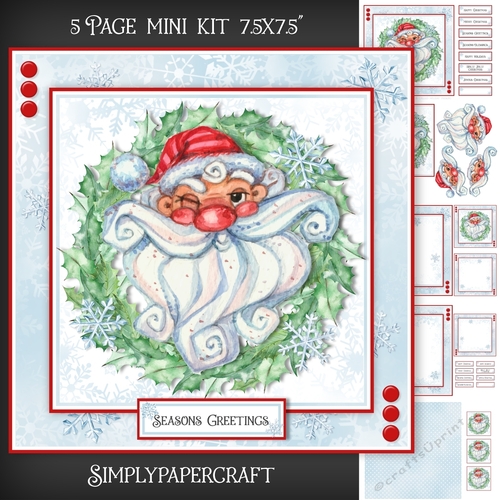 Holly Jolly Santa Mini Kit 3
