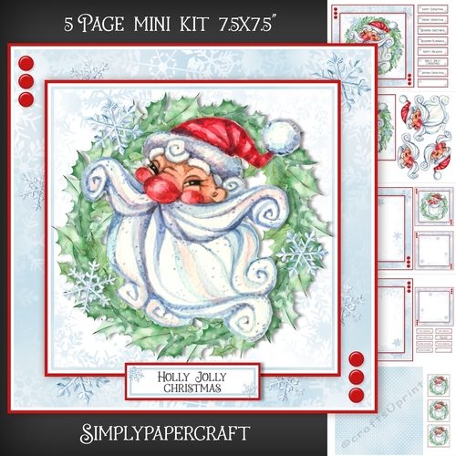 Holly Jolly Santa Mini Kit 4