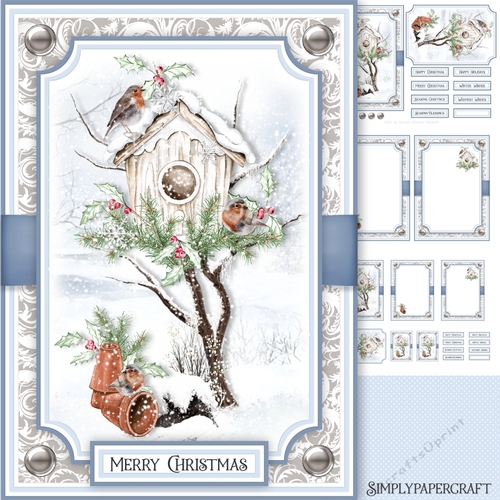 Winter Bird House 7x5 Mini Kit 2