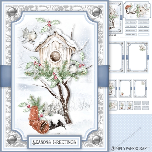 Winter Bird House 7x5 Mini Kit 3