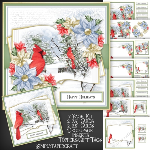 A Winter Story Red Cardinal Open Book Mini Kit