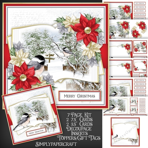 A Winter Story Grey Tit Open Book Mini Kit