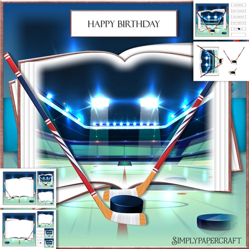 Ice Hockey Open Book