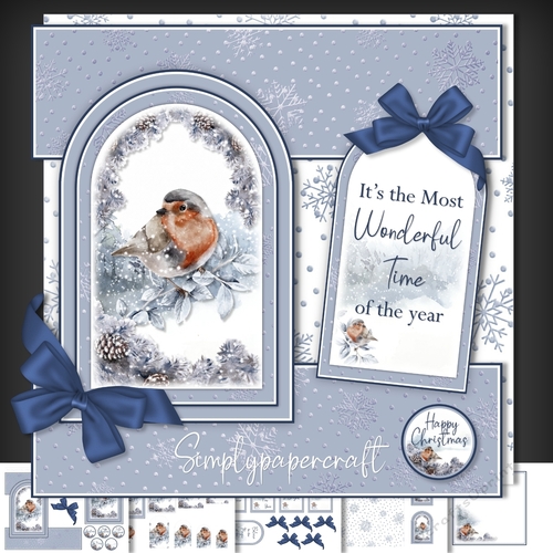 Robin Tent Fold Window Card Front Mini Kit