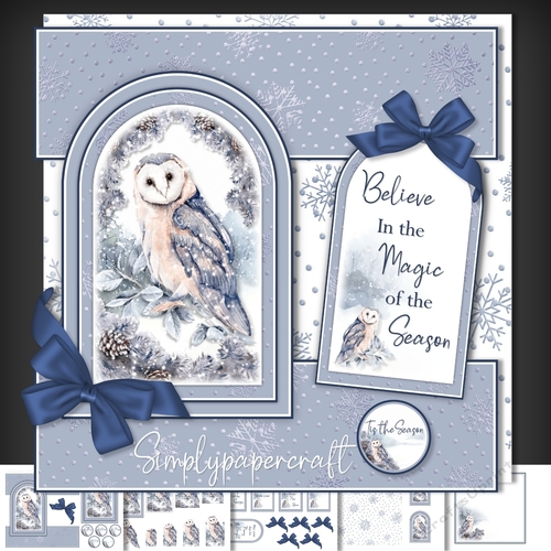 Owl Tent Fold Window Card Front Mini Kit
