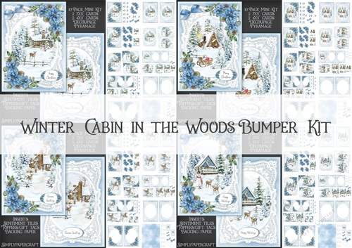 Winter Cabin in the Woods Bumper Kit