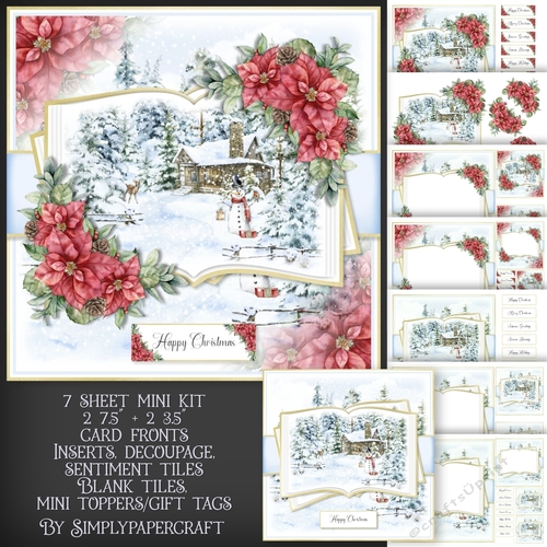 Winter Cabin Open Book Mini Kit 1