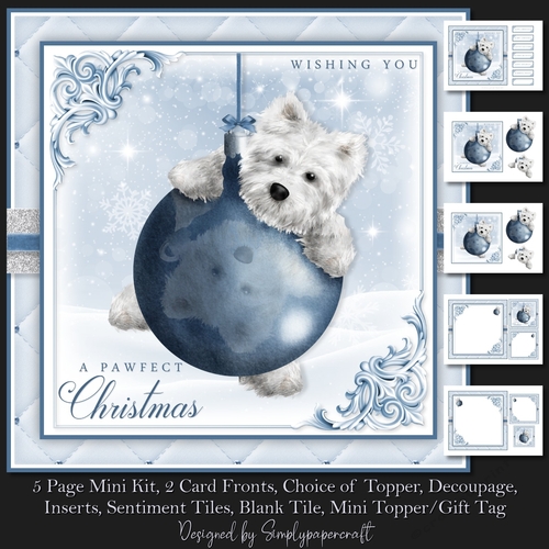 Westie Christmas Mini Kit 2
