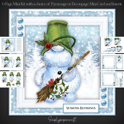 Cute Gonk Snowman Mini Kit 4