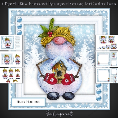 Cute Gonk Snowman Mini Kit 5