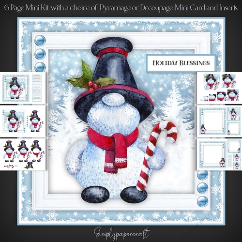 Cute Gonk Snowman Mini Kit 6