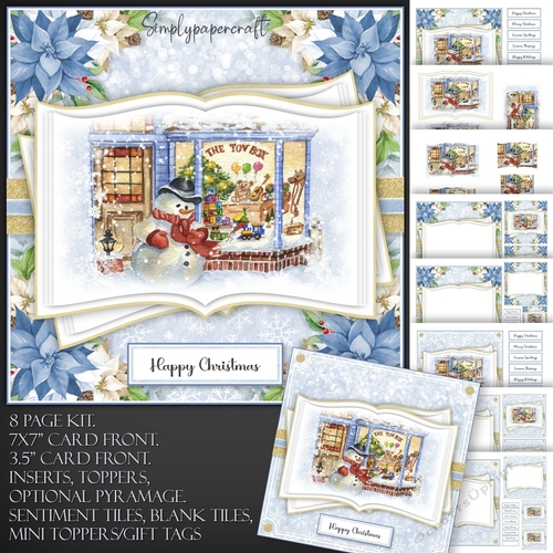 Vintage Christmas Shop Open Book 1
