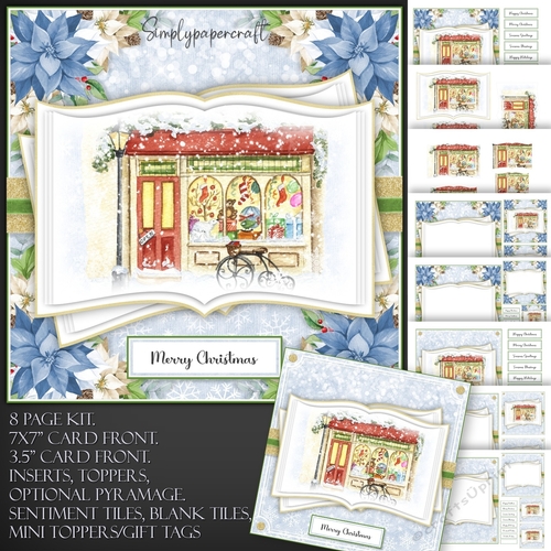 Vintage Christmas Shop Open Book 2