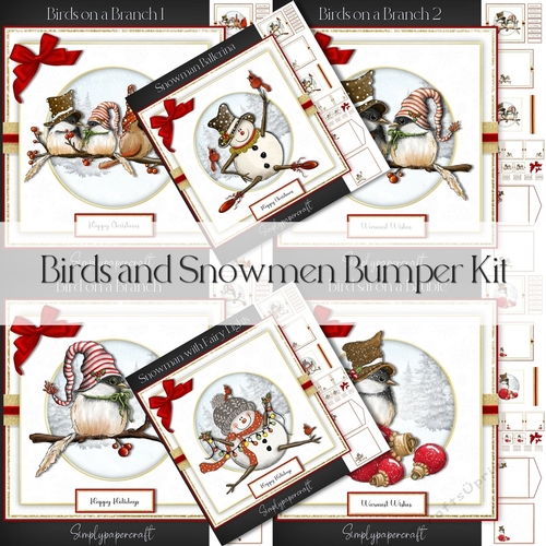 Birds and Snowmen Bumper Kit