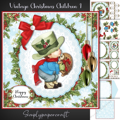 Vintage Christmas Children 1