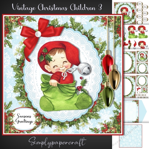 Vintage Christmas Children 3