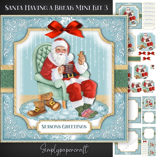 Santa Having a Break Mini kit 3