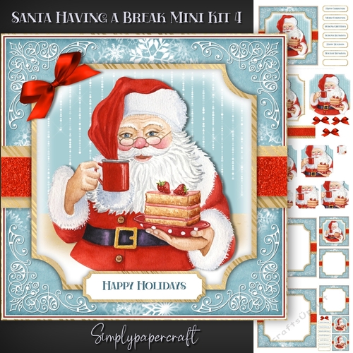 Santa Having a Break Mini kit 4