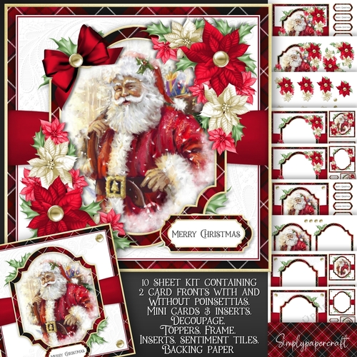 Tartan Christmas Santa Mini Kit 2