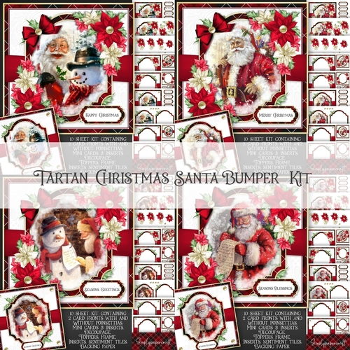 Tartan Christmas Santa Bumper Kit