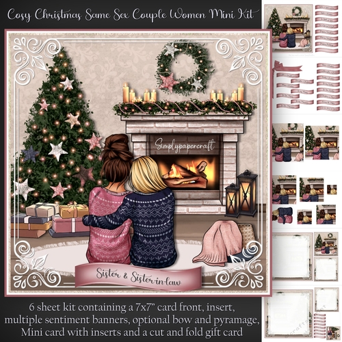 Cosy Christmas Same Sex Couple Women Mini Kit