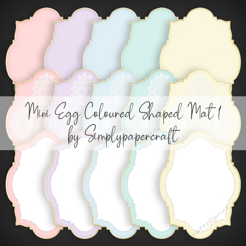 Mini Egg Coloured Shaped Mat